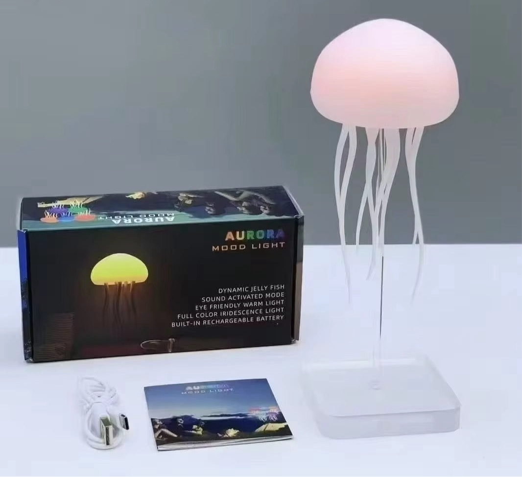 Lampe Méduse 3D – Veilleuse LED Multicolore Apaisante