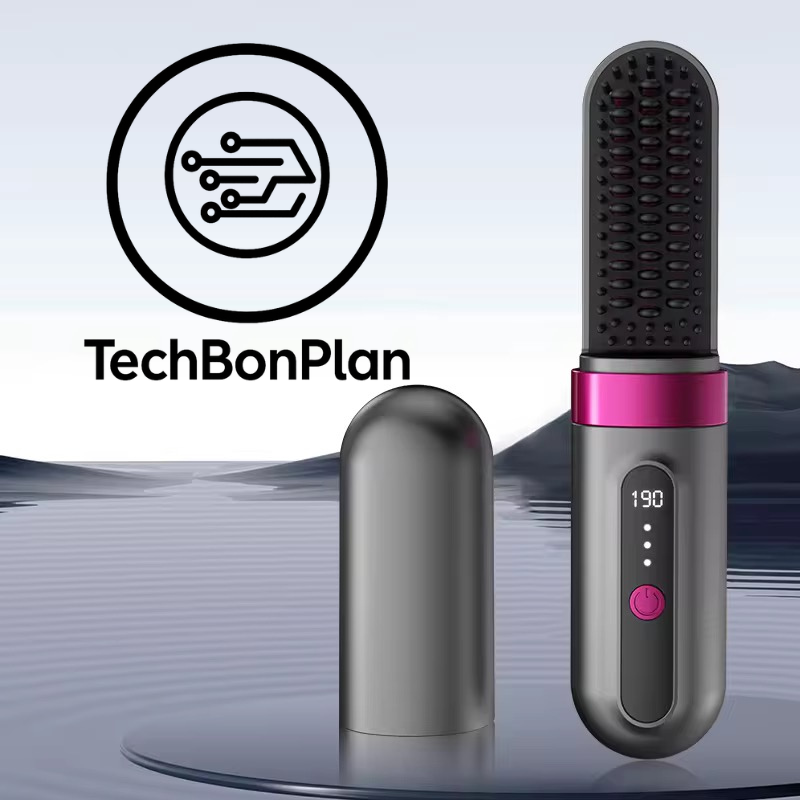 Brosse chauffante portable