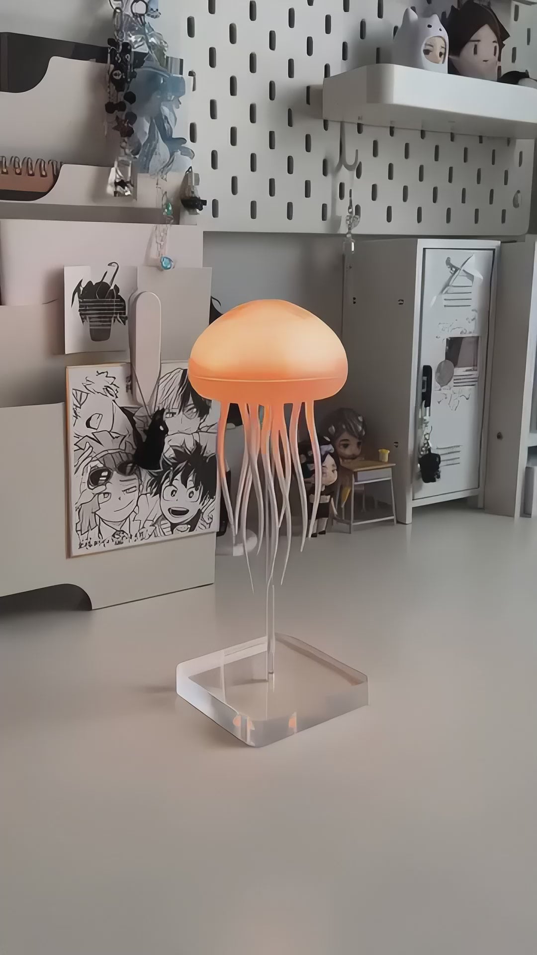 Lampe Méduse 3D – Veilleuse LED Multicolore Apaisante